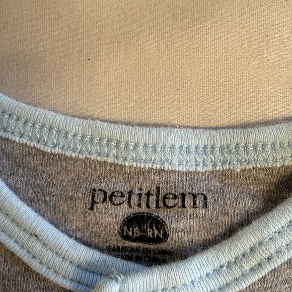 Petit Lem - Grey and Light Blue Kids Sweater/jacket - Picture 2 of 4